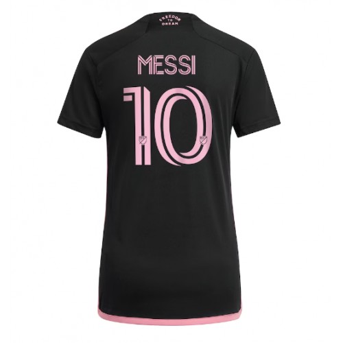 Ženski Nogometni dresi Inter Miami Lionel Messi #10 Gostujoči 2023-24 Kratek Rokav